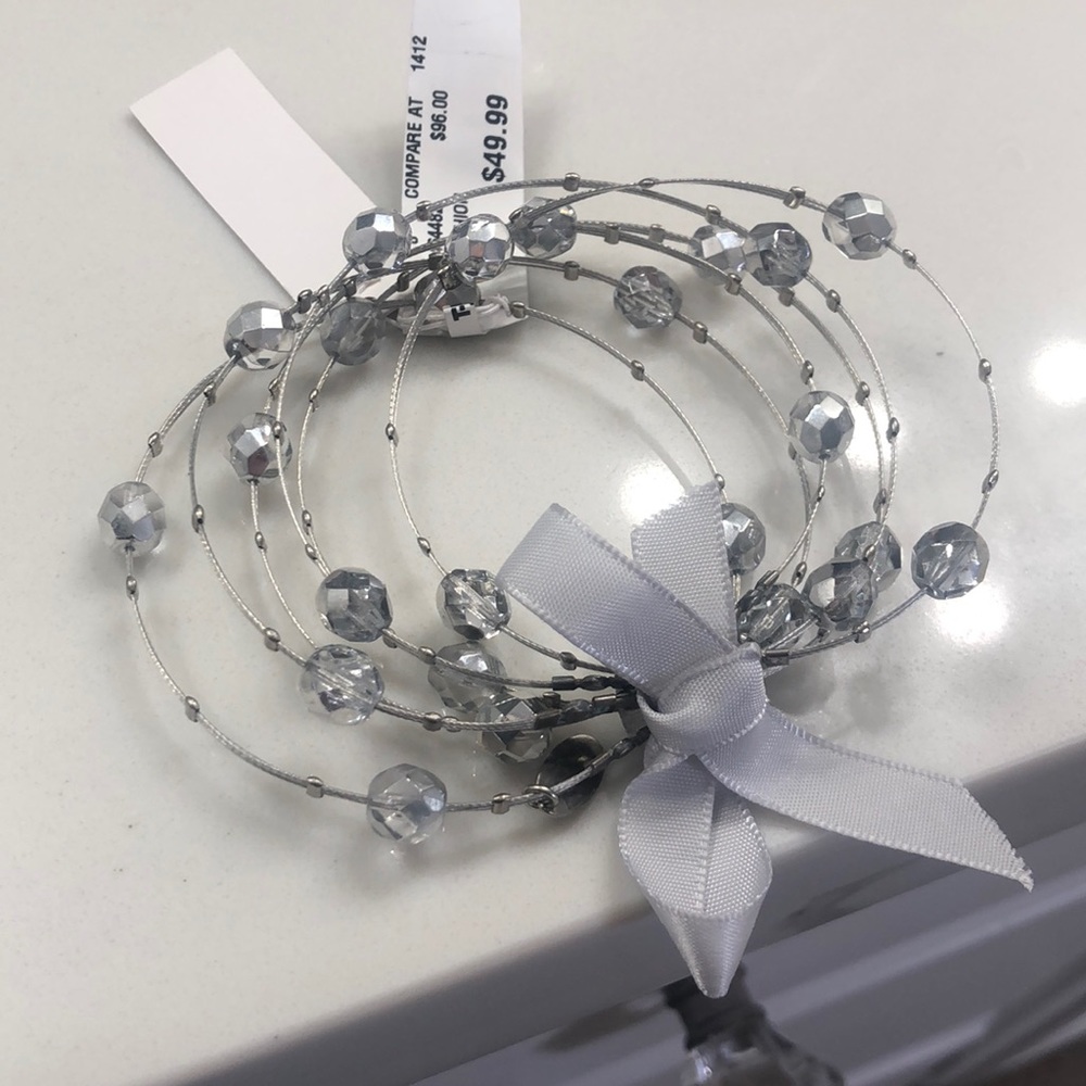 Silver and clear colored Bracelet - Picture 5 of 5
